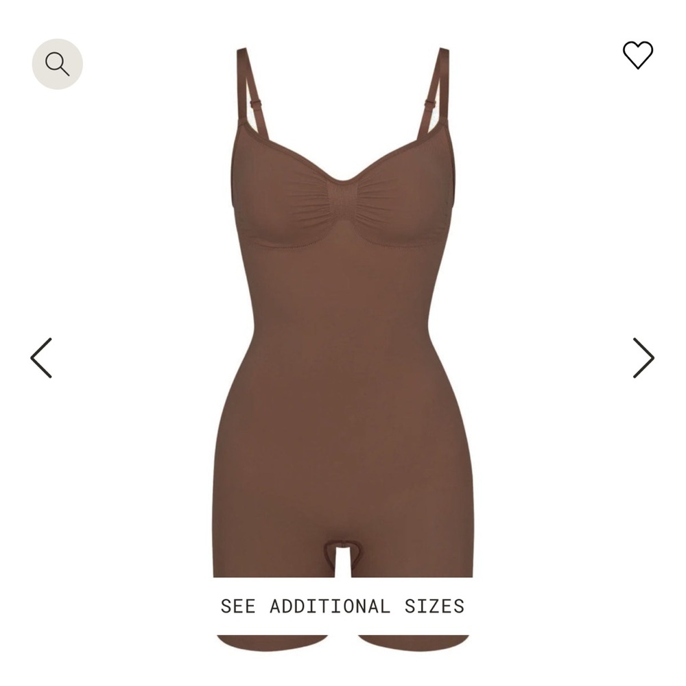 SKIMS Brown Shapewear Bodysuit